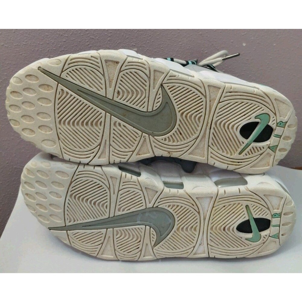 Nike Air More Money Wolf Gray Island & Green Men's Size 9 Shoes AJ2998-003 - Picture 6 of 8